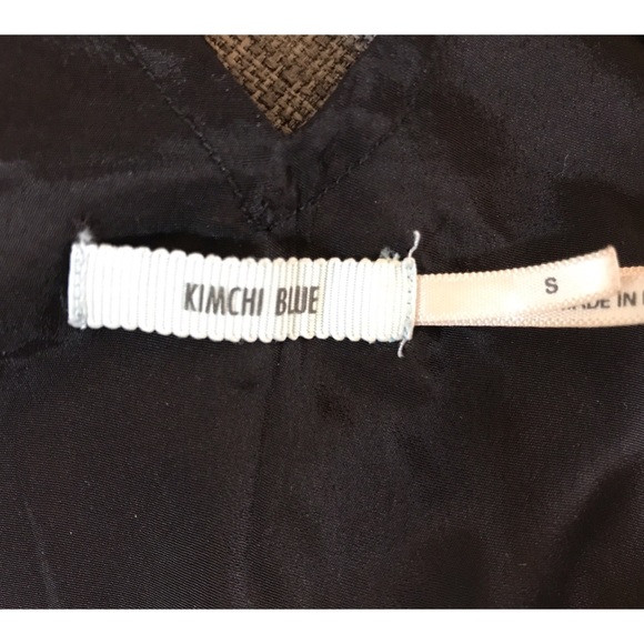 Urban Outfitters Kimchi Blue Black Purple Embellished Cutouts Tank Top Blouse - Picture 5 of 5